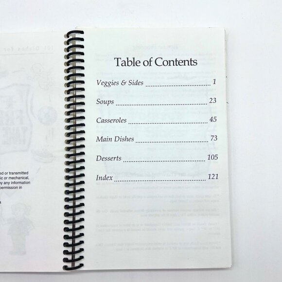 Fix Freeze Take & Bake Cookbook Spiral Bound 101 Dishes For Make Ahead Meals - Picture 3 of 8